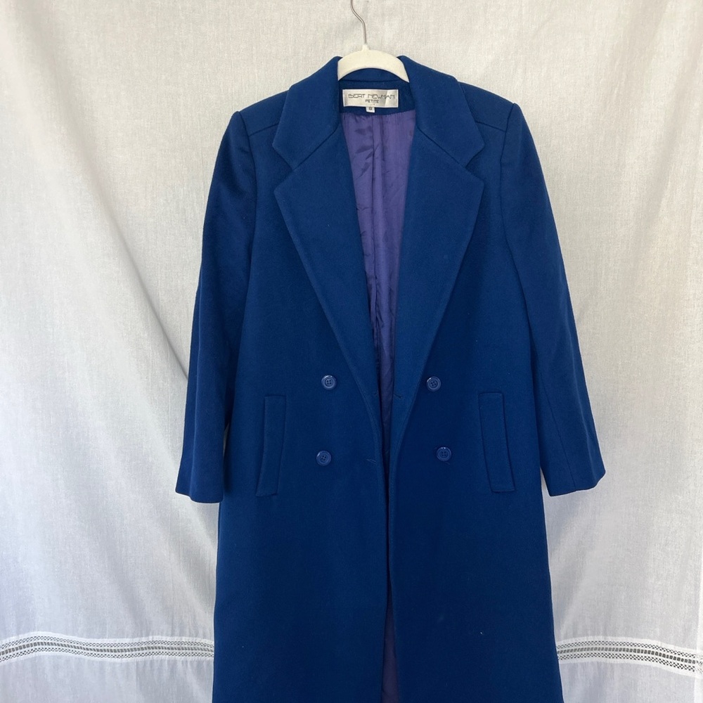 Jones New York Royal Blue Trench Coat